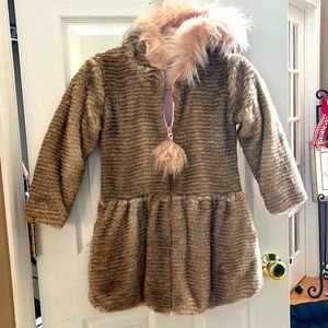 American Widgeon Pink Tan Hooded Coat